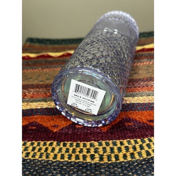 Starbucks Tumbler 2022 Holiday White Iridescent Jeweled Bling Venti 24oz Cup NWT - Picture 4 of 4